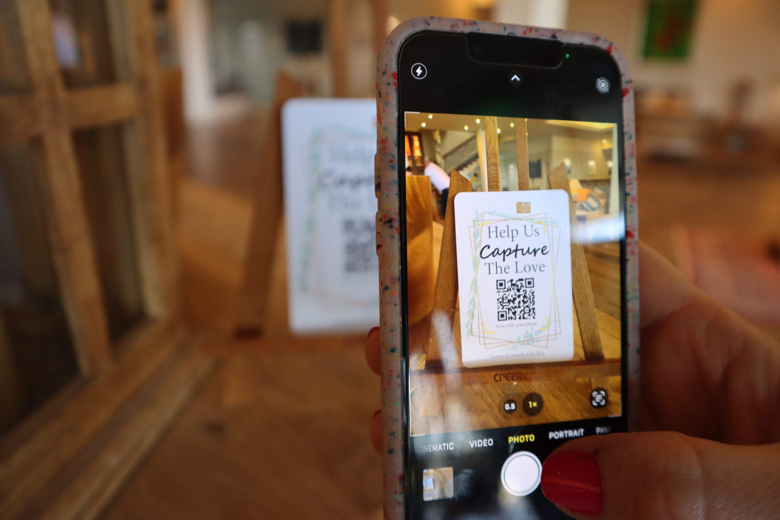 'Capture the Love' Wedding QR Code - Image 3