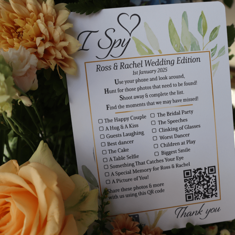 ispy wedding entertainment ideas